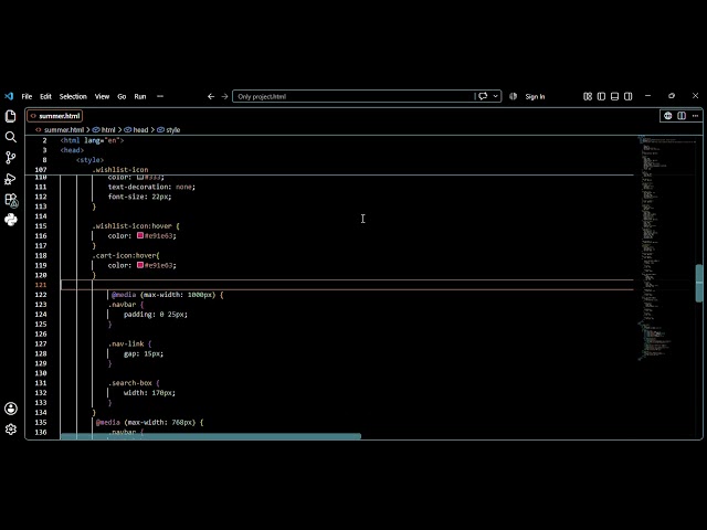 How to create a navbar in html css