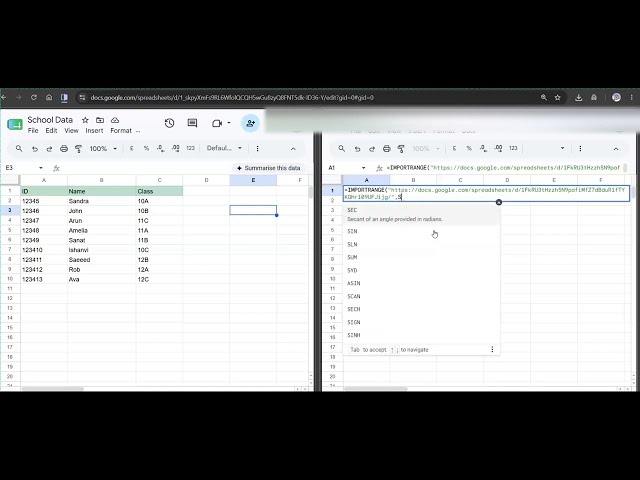How to Use the IMPORTRANGE Formula in Google Sheets