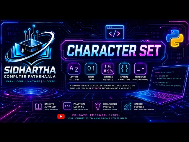 Python Character Set Explained in Hindi | Complete Python Tutorial for Beginners