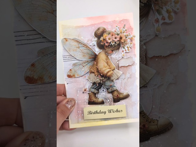 Easy CARDMAKING for Beginners 🎨 Quick technique! #cardcreations