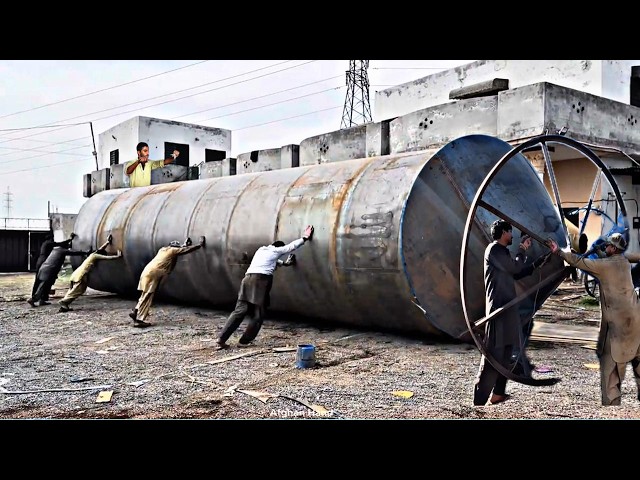 Giant Cement Silo Manufacturing Process | Heavy Engineering Work"