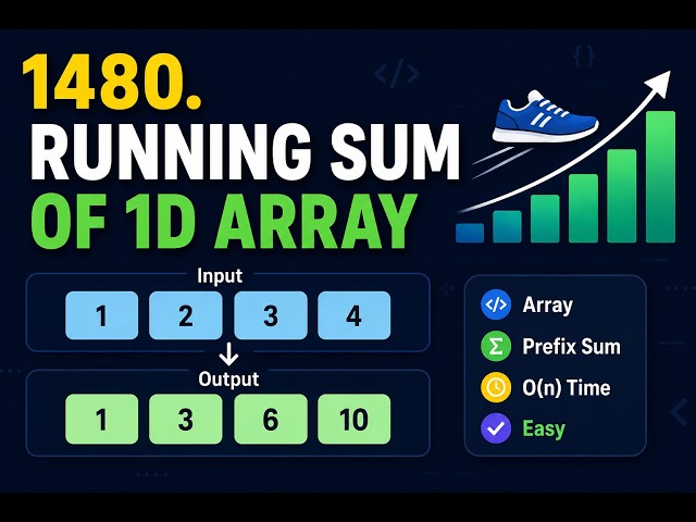 1480. Running Sum of 1D Array | LeetCode Easy