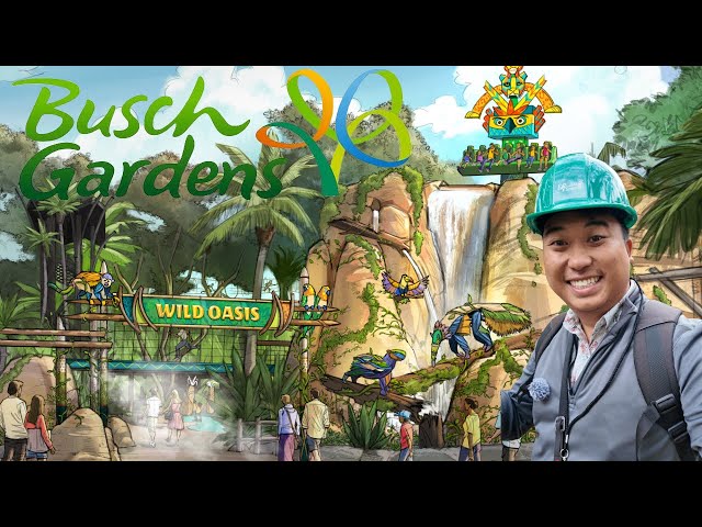A FIRST LOOK So Early, They Gave us Hard Hats! | Busch Gardens Tampa Bay Wild Oasis!