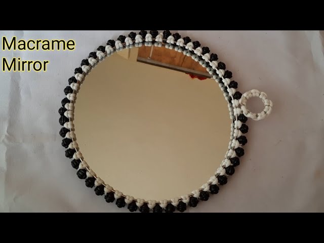 Macrame Mirror | Simple Design Round Shape Macrame Mirror
