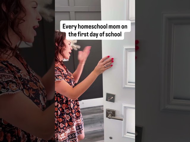 Homeschool parents be like… #homeschool #firstdayofschool #backtoschool #parenting #shorts  #moms