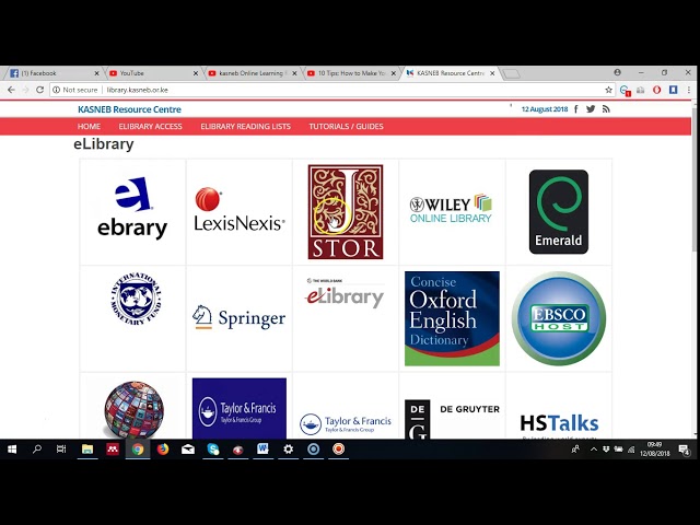kasneb eLibrary  01  Application for access