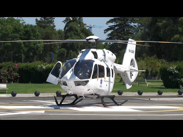 Airbus H143 D3 Helicopter Takeoff and Landing