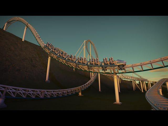 Avalanche - Intamin Terrain Mega Coaster - Planet Coaster (4K POV)