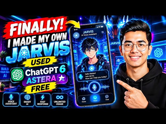 😱 I Made My Own JARVIS Voice Assistant Using ChatGPT 6 Astera for FREE! 🤖🎙️ | No Coding