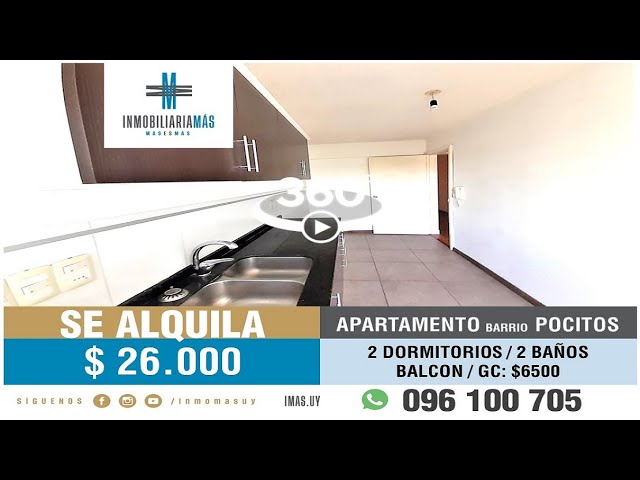 360º En Alquiler: 2 Dormitorios | Pocitos
