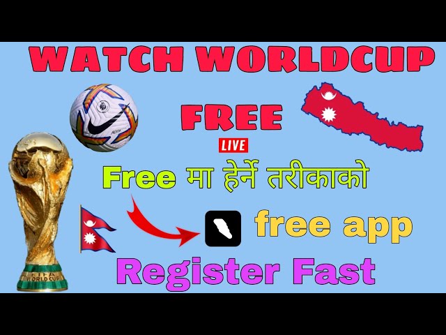 Watch Worldcup 2022 Free|How to watch fifa world cup 2022 free Nepal|watch fifa world free in nepal