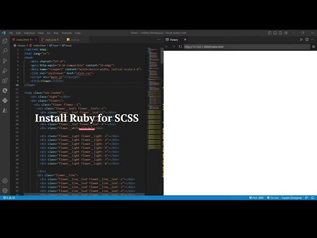 Develop Beautiful Flowers Project Using Only  HTML,CSS And JS (2026)