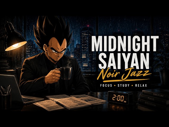 2 AM in the Office | Noir Jazz for Focus, Study & Late Night Work