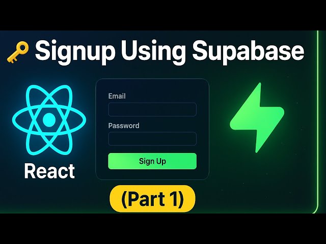 ✨ Supabase + React Authentication | Register User Easily (Part 1) 🔑
