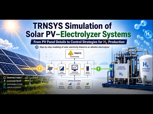 Transient Simulation of Solar PV-Electrolyzer Systems