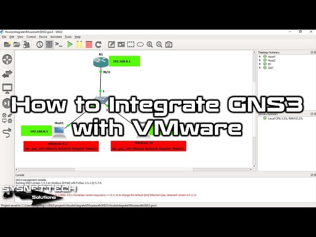 How to Integrate GNS3 with VMware Workstation in Windows 10 | SYSNETTECH Solutions