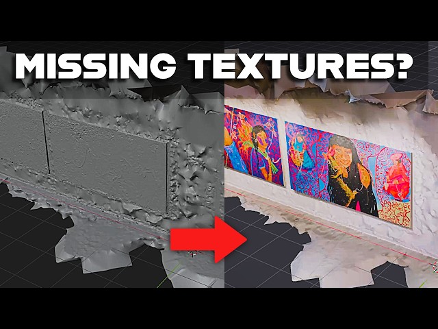 Blender 3D Scan Has No Texture? Fix It in 2 Minutes