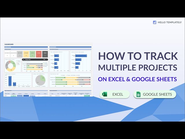 How to Track Multiple Projects on Excel & Google Sheets - Link Below