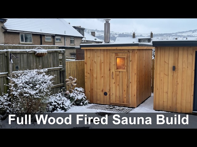DIY Wood Fired Sauna - Full Build From Start to Finish