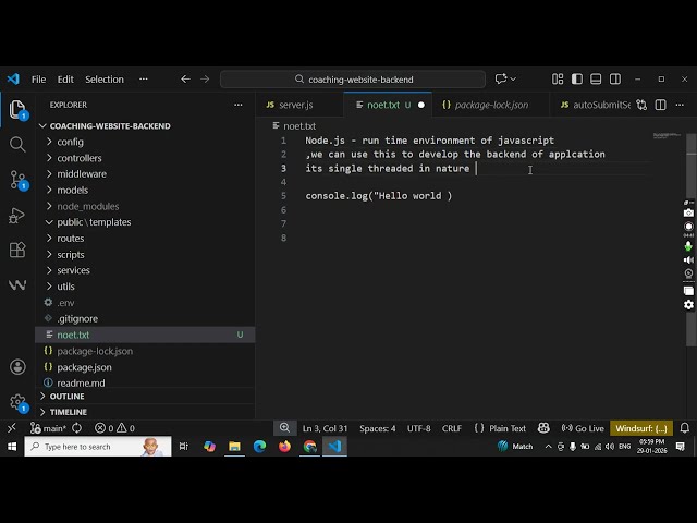 What is Node.js | Basic of Node.js part - 1  #nodejs #webdevelopment #backend