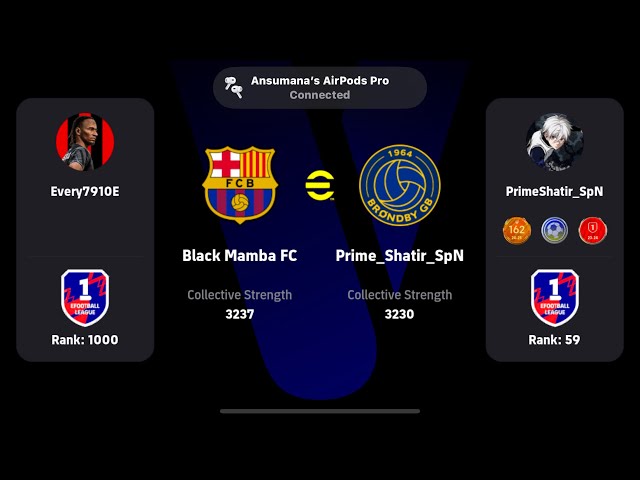 Efootball 2025 Mobile vs 1k Ranked Division 1 Pro🔥. Thrilling Game (Long Through Ball Expert😤)