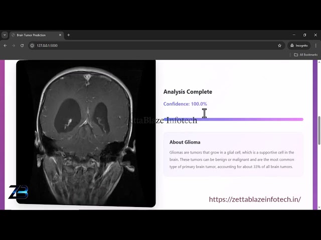 Final Year Project - Brain Tumor Classification Using Deep Learning Model (Python , Flask)