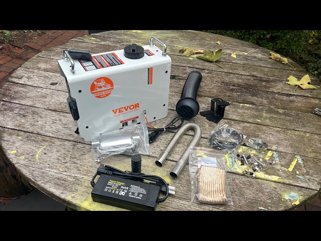 Unboxing 2KW Diesel FF Heater VEVOR CO Sensor Bluetooth APP Remote Control Instruction Manual 12 24V
