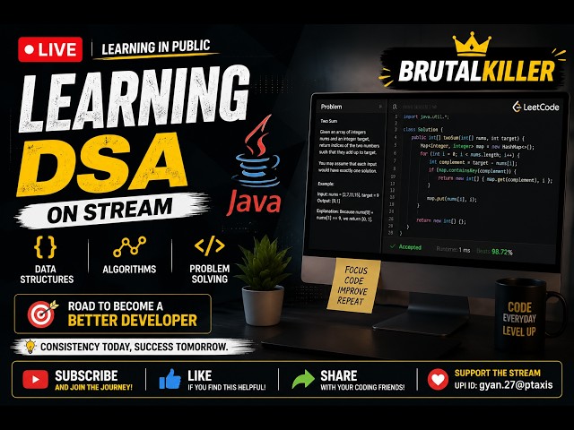 🔴 Daily DSA Grind | LeetCode + JAVA | Road to Software Engineer | DAY-1 of 100