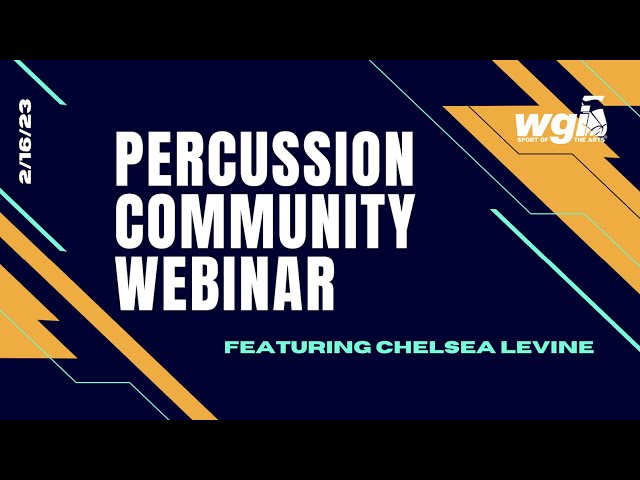 Percussion Webinar with Chelsea Levine