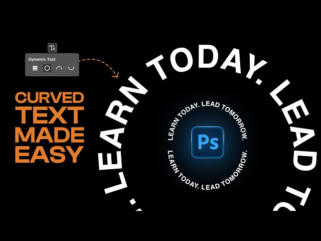 Create Circular & Half-Circle Text with Dynamic Text in Photoshop