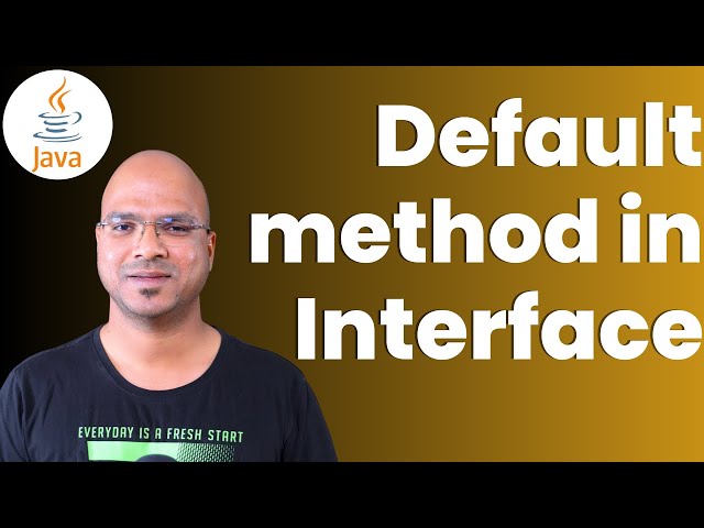 #7.6 Java Tutorial | Default method in Interface