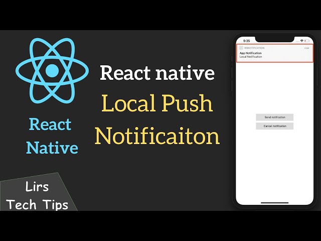 React Native #18: Local Push Notification