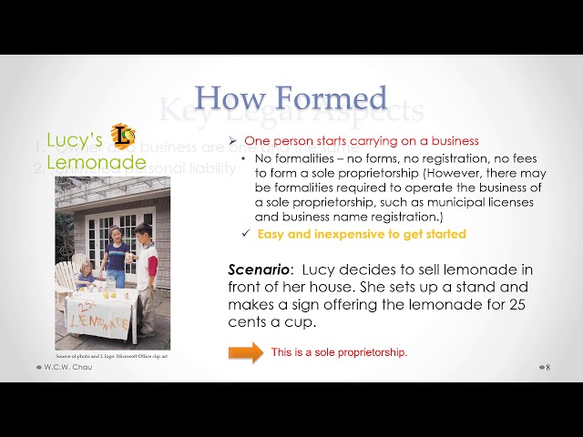 BBA Business Law: Module 5, Part A - Forms of Business Organization