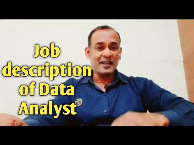 Important skills of Data analyst | job description of data analyst | Data analyst profile & courses