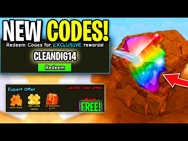 BRAND *NEW* DIG & CLEAN CODES FOR AUGUST 2026! ROBLOX DIG & CLEAN CODES