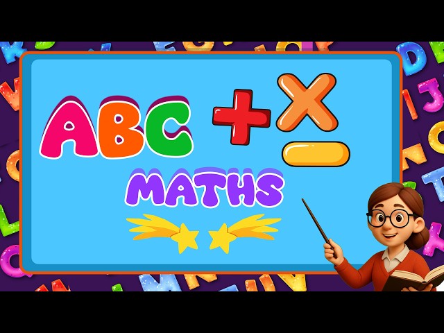 ABC of Math 🔢 | Learn Math Words from A to Z for Kids