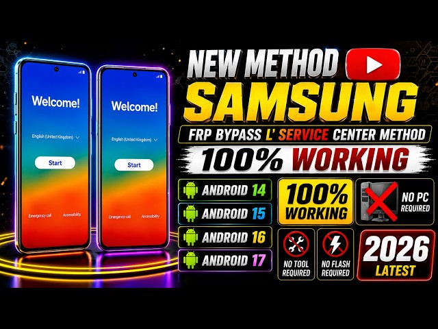 ✅ How To Remove FRP Lock On Samsung Galaxy 2026 | Android 13 To16 FRP Bypass | No PC Fast Unlock 🔥
