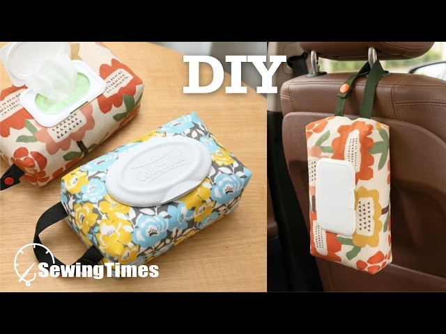 Easy Sewing Project: DIY Baby Wipes Pouch | Hanging Wipes Holder