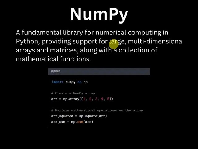 What is NumPy in Python#interviewprep #coding #pythonprogramming #programming #codingbat #coding