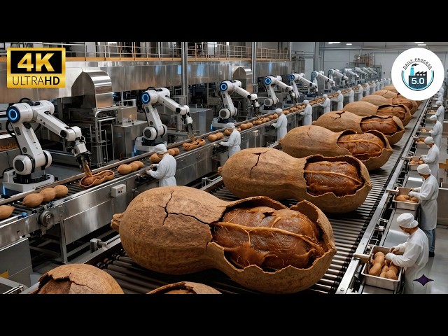 Inside a Mega Tamarind Factory: From Raw Pods to Pure Paste: (Full Process)