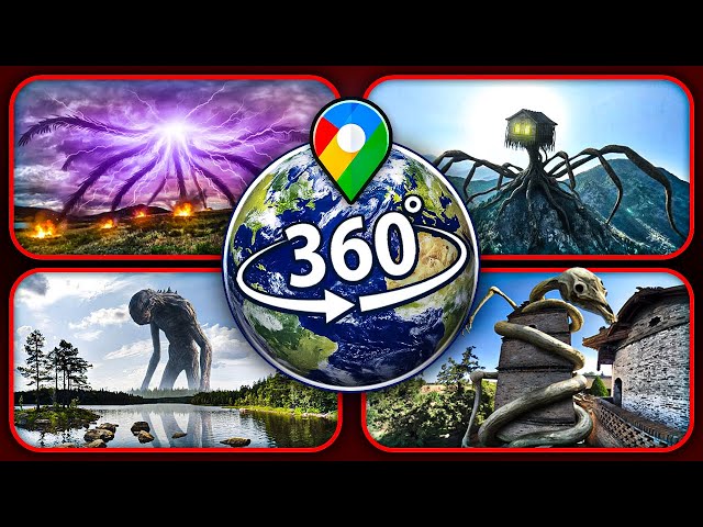 TOP 4: Terrifying Real Creatures Spotted on Google Earth — VR 360°