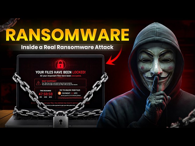 Ransomware Attack Explained 🔥 How Hackers Encrypt Your Files (Protect Yourself Before It's Too Late)