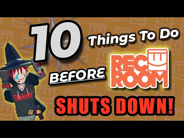 10 THINGS To DO Before Rec Room SHUTS DOWN FOREVER!