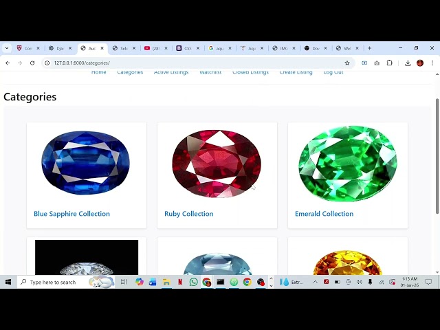 CS50 Web Programming With Python and Javascript - Project 2020 Commerce