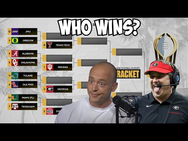 EXPERT Predictions for the College Football Playoff | Indiana | Ohio State | UGA | Miami | Alabama