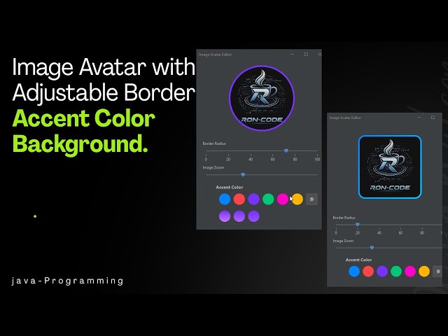 NetBeans, Avatar Editor, GUI Project.