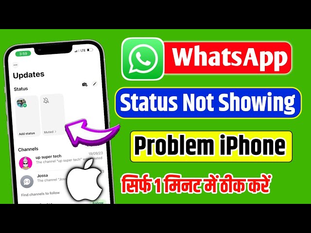 how to fix whatsapp status not showing iphone | whatsapp status not showing problem in iphone 2025