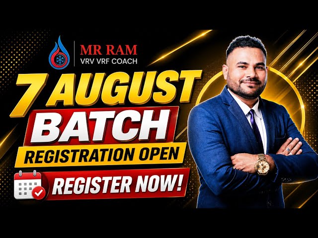 Online Training Batch 7 August ( VRV VRF )