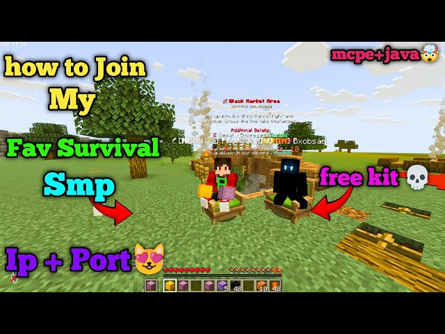 💞 New Best Public Survival SMP Server Minecraft 2026 | Java + PE | 24/7 Online | Free To Join 🔥