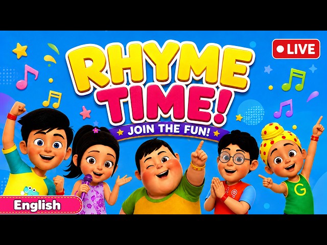 🔴 LIVE English Rhymes Taarak Mehta Ka Ooltah Chashmah Rhymes | Kids Songs |  #livetmkoc